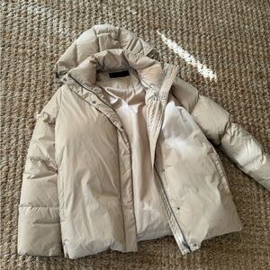 Jenni Kayne Puffer Jacket Tan Small *New Without Tags*